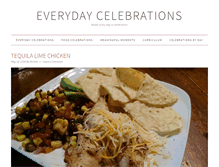 Tablet Screenshot of everydaycelebrations.com